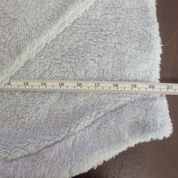 Loft Faux Sherpa Fleece Sweatshirt in Icy Gray Size Small - Picture 8 of 8